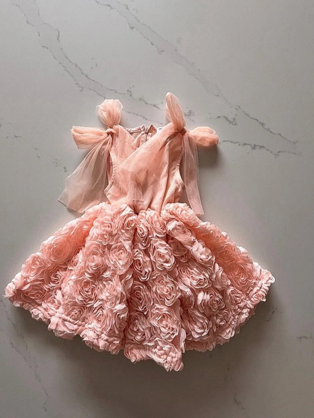 Marelli Rose Girls Pink Formal Dress Size 2T Like New